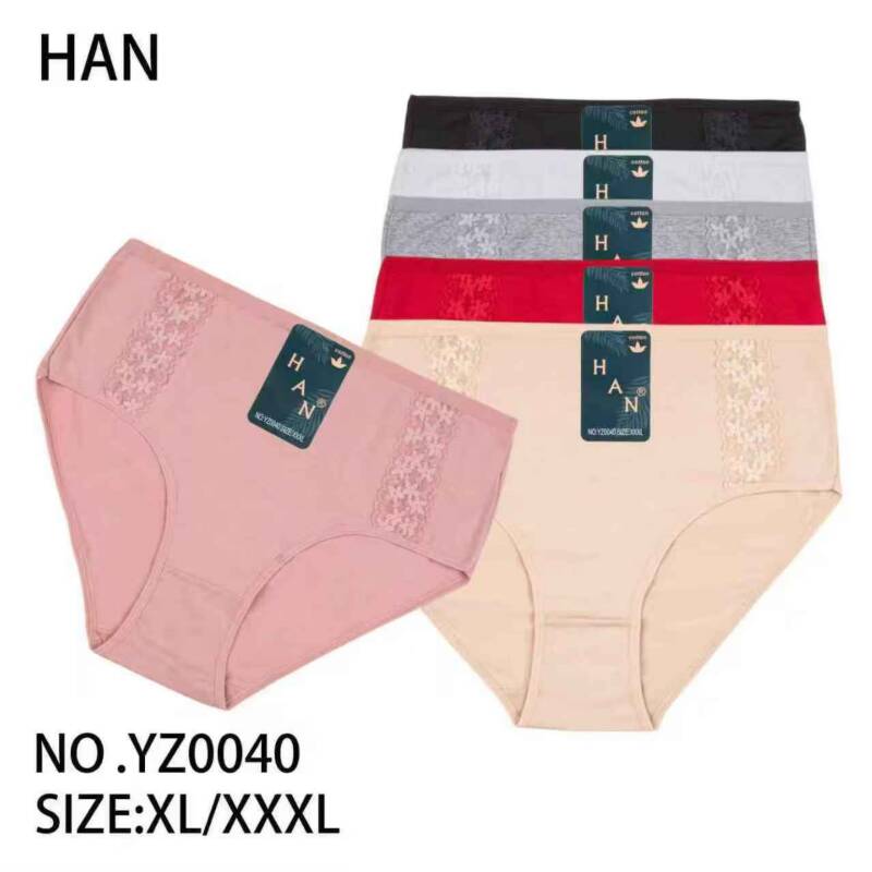 Majtki damskie Roz XL-3XL, Mix kolor Paczka 24 szt